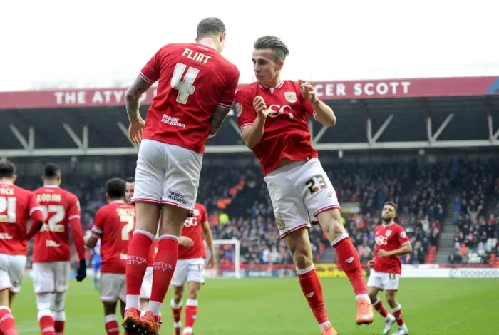 Framed Print : Aden Flint's Euphoric Goal Celebration: Bristol City's Thrilling Victory over Ipswich Town, 2016 Framed Print : Aden Flint's Euphoric Goal Celebration: Bristol City's Thrilling Victory over Ipswich Town, 2016