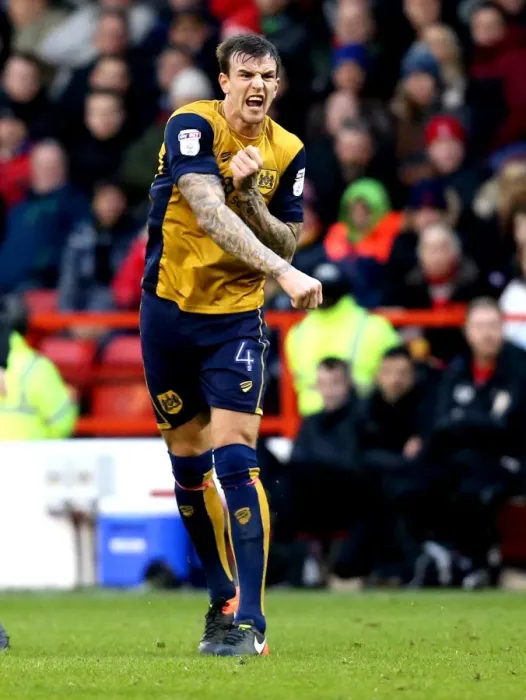 Framed Print : Aden Flint's Frustration: Nottingham Forest vs. Bristol City, Sky Bet Championship (January 2017) Framed Print : Aden Flint's Frustration: Nottingham Forest vs. Bristol City, Sky Bet Championship (January 2017)