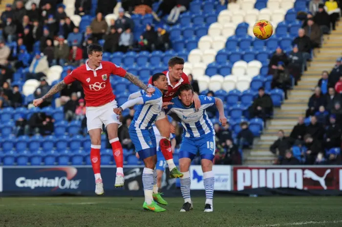 Framed Print : Aden Flint's Game-Winning Goal for Bristol City in Sky Bet League One