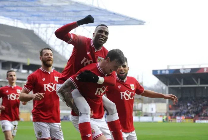 Framed Print : Aden Flint's Goal Celebration: Bristol City vs Ipswich Town, 2016 Framed Print : Aden Flint's Goal Celebration: Bristol City vs Ipswich Town, 2016