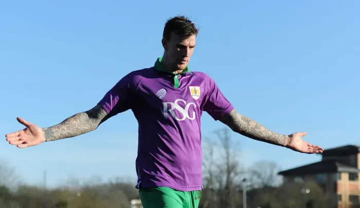 Framed Print : Aden Flint's Goal Celebration: Crawley Town vs. Bristol City, March 7, 2015 (Sky Bet League One)