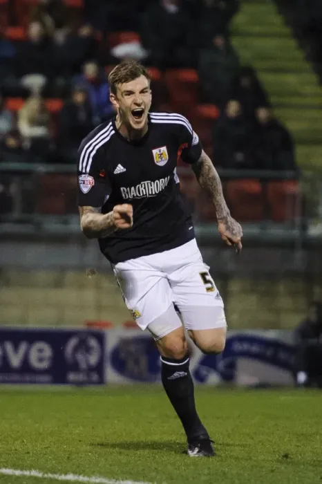 Framed Print : Aden Flint's Hat-Trick: Bristol City Defender Scores Three vs Leyton Orient
