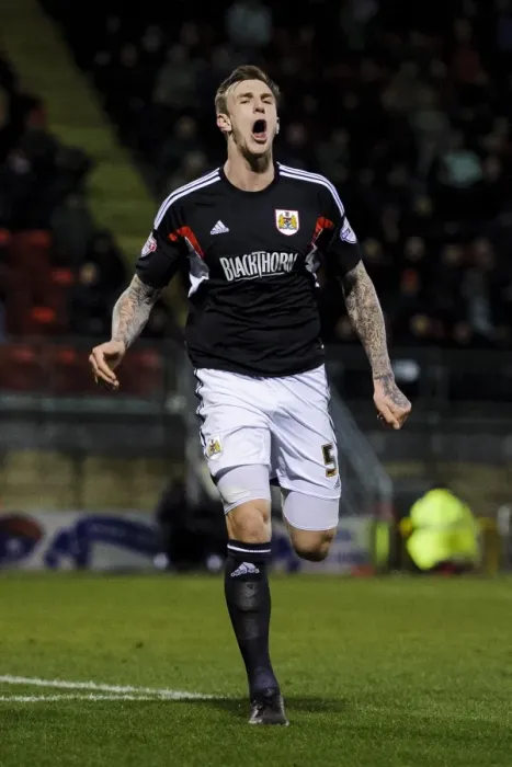 Framed Print : Aden Flint's Hat-Trick: Defender Scores Three for Bristol City Against Leyton Orient Framed Print : Aden Flint's Hat-Trick: Defender Scores Three for Bristol City Against Leyton Orient