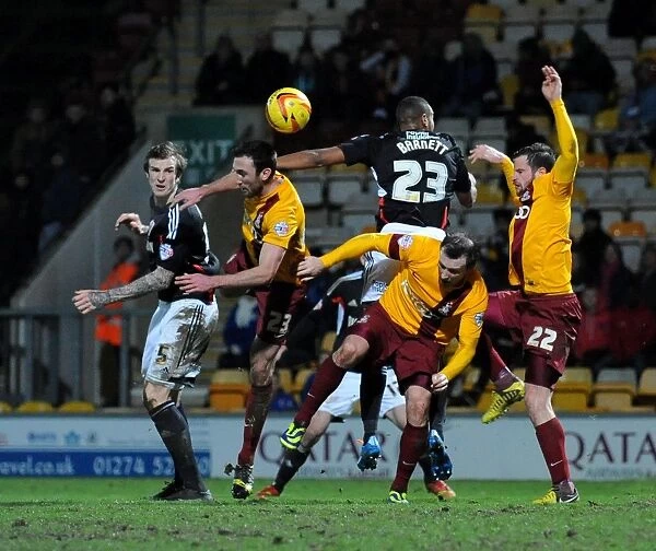 Aden Flint's Headed Goal: Bradford City vs. Bristol City, Sky Bet League One (11 / 01 / 2014)