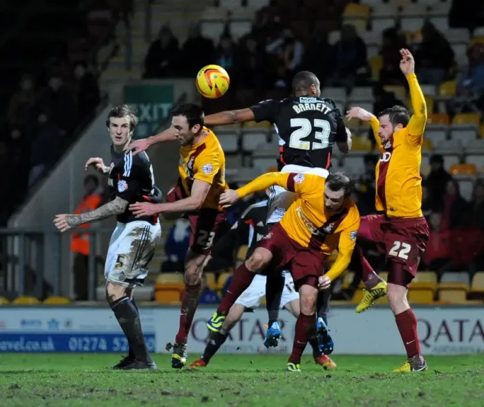 Framed Print : Aden Flint's Headed Goal: Bradford City vs. Bristol City, Sky Bet League One (11 / 01 / 2014) Framed Print : Aden Flint's Headed Goal: Bradford City vs. Bristol City, Sky Bet League One (11 / 01 / 2014)