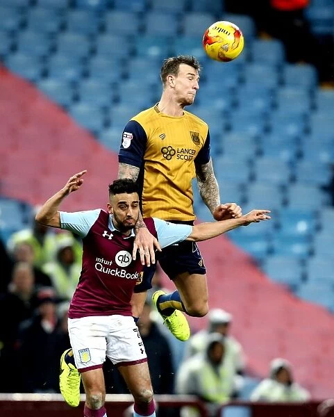 Aden Flint's Header: Aston Villa vs. Bristol City, Sky Bet Championship (2017)
