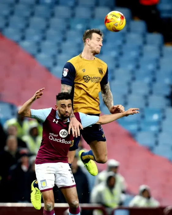Framed Print : Aden Flint's Header: Aston Villa vs. Bristol City, Sky Bet Championship (2017) Framed Print : Aden Flint's Header: Aston Villa vs. Bristol City, Sky Bet Championship (2017)