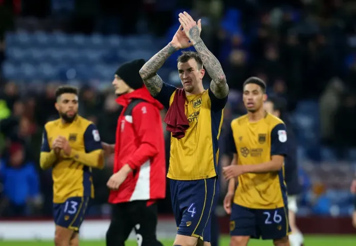 Framed Print : Aden Flint's Heartfelt Applause: Burnley vs. Bristol City, FA Cup 2017