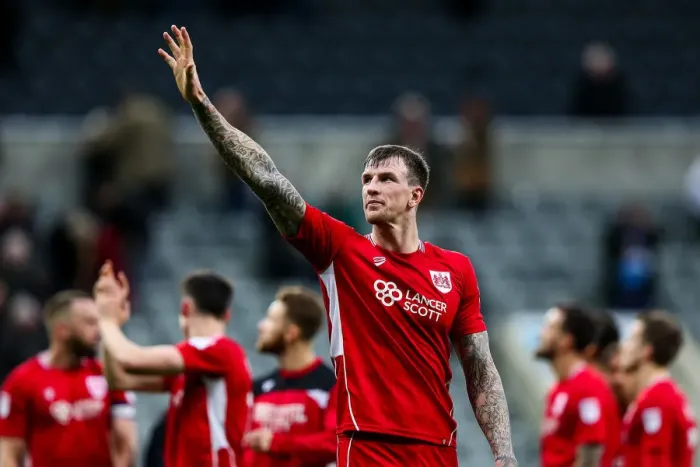 Framed Print : Aden Flint's Heartfelt Appreciation: Newcastle United vs. Bristol City's Dramatic 2-2 Draw (25 / 02 / 2017)