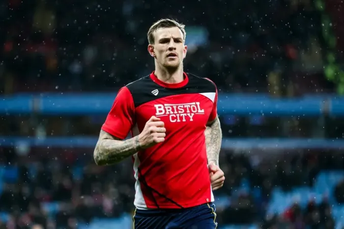 Framed Print : Aden Flint's Intense Gaze: Aston Villa vs. Bristol City, 2017