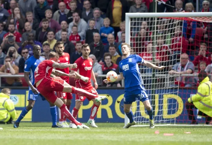 Framed Print : Aden Flint's Shot: Bristol City vs Birmingham City, Sky Bet Championship (May 7, 2017) Framed Print : Aden Flint's Shot: Bristol City vs Birmingham City, Sky Bet Championship (May 7, 2017)