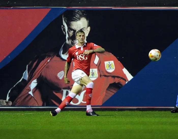 Framed Print : Aden Flint's Unyielding Determination: The Footballer's Showdown Against Leyton Orient at Ashton Gate Framed Print : Aden Flint's Unyielding Determination: The Footballer's Showdown Against Leyton Orient at Ashton Gate