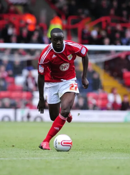 Framed Print : Adomah in Action: Bristol City vs. Derby County, Championship Football Match, Ashton Gate Stadium (11-12-2010) Framed Print : Adomah in Action: Bristol City vs. Derby County, Championship Football Match, Ashton Gate Stadium (11-12-2010)