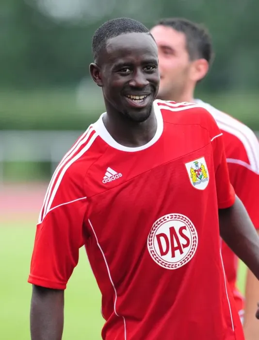 Framed Print : Adomah in Action: IFK Gothenburg vs. Bristol City Framed Print : Adomah in Action: IFK Gothenburg vs. Bristol City