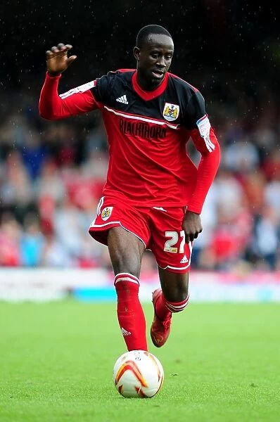 Adomah in Action: Thrilling Championship Clash Between Bristol City and Cardiff City at Ashton Gate, 2012