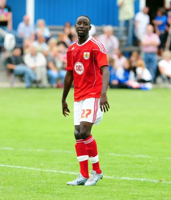 Framed Print : Adomah in Action: Vallens IF vs. Bristol City