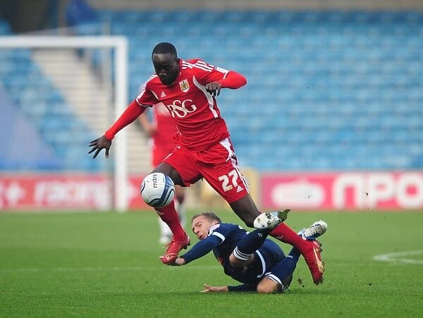 Adomah Evasive Move Against Howard: Millwall vs. Bristol City (Championship 2011)