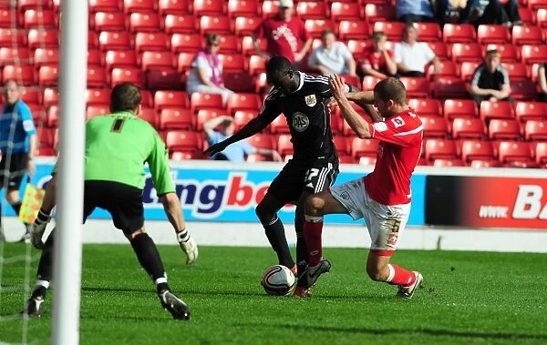 Adomah Penalty Foul: Barnsley vs. Bristol City (Championship, 09 / 04 / 2011)