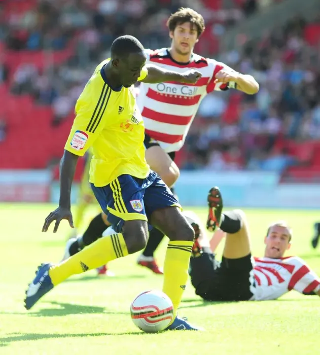 Framed Print : Adomah Scores First: Doncaster Rovers vs. Bristol City, League Cup 2011 Framed Print : Adomah Scores First: Doncaster Rovers vs. Bristol City, League Cup 2011