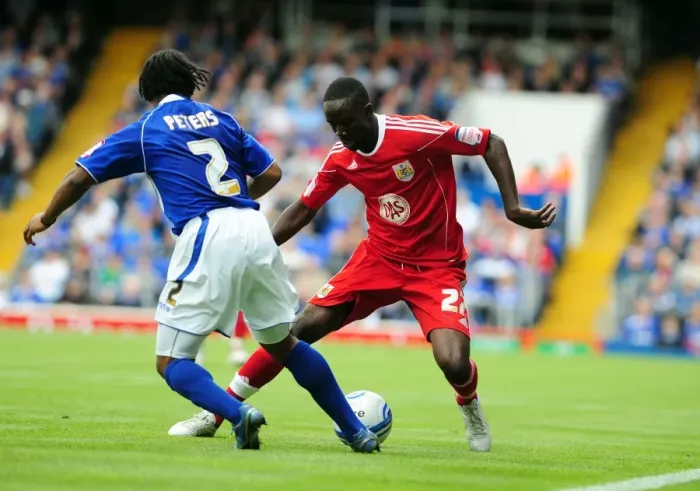 Framed Print : Adomah Scores Past Peters: Ipswich vs. Bristol City, Championship 2010 Framed Print : Adomah Scores Past Peters: Ipswich vs. Bristol City, Championship 2010