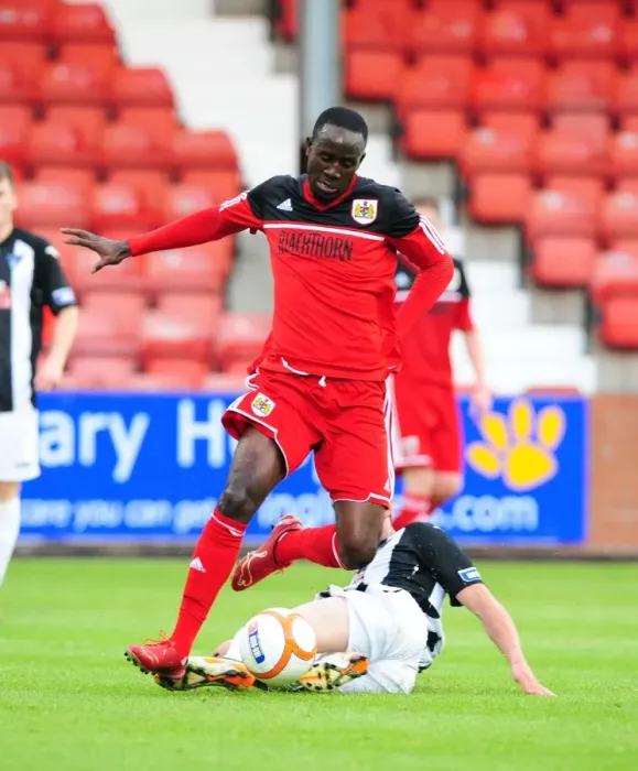 Framed Print : Adomah Scores Second: Dunfermline vs. Bristol City, 01.08.12 Framed Print : Adomah Scores Second: Dunfermline vs. Bristol City, 01.08.12