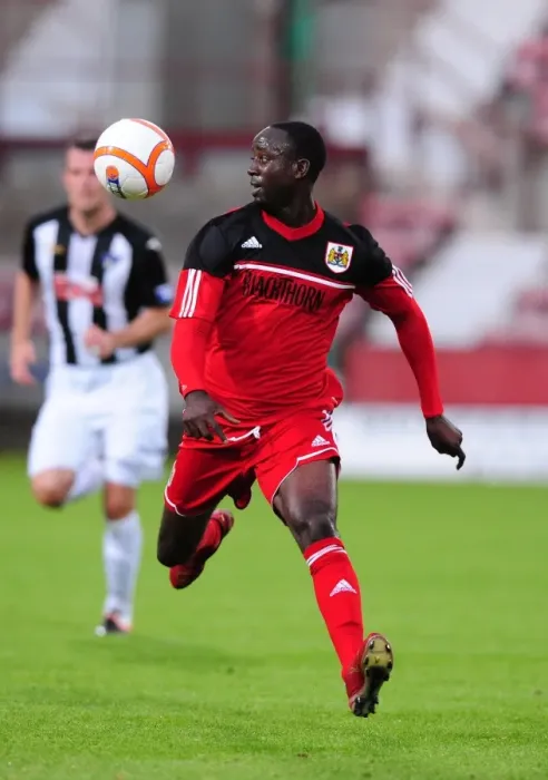 Framed Print : Adomah Shines in Pre-Season Friendly: Bristol City vs. Dunfermline, 2012 Framed Print : Adomah Shines in Pre-Season Friendly: Bristol City vs. Dunfermline, 2012