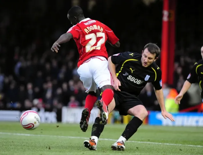 Framed Print : Adomah vs. Hudson: Intense Battle in the Championship Clash between Bristol City and Cardiff City (01 / 01 / 2011) Framed Print : Adomah vs. Hudson: Intense Battle in the Championship Clash between Bristol City and Cardiff City (01 / 01 / 2011)