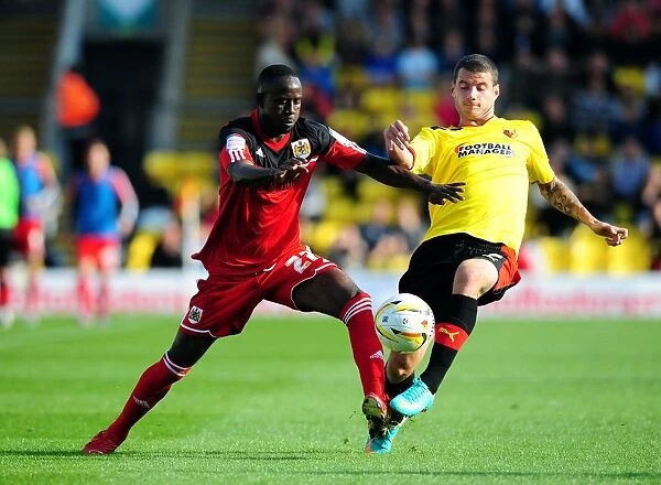 Adomah vs Pudil: Battle for Supremacy in the Championship Clash between Watford and Bristol City