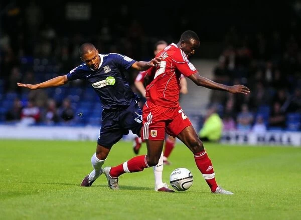 Adomah vs Soares: Intense Battle in the Carling Cup Clash between Southend United and Bristol City