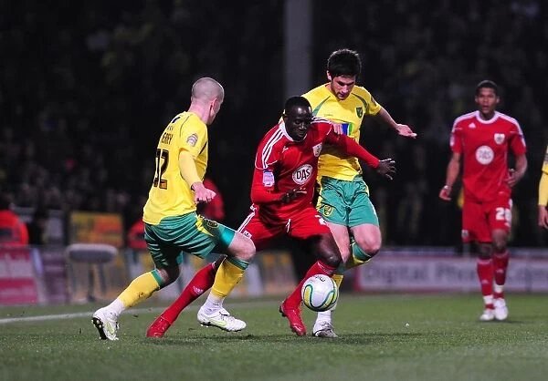 Adomah's Determined Run: Norwich City vs. Bristol City, Championship, 14 / 03 / 2011