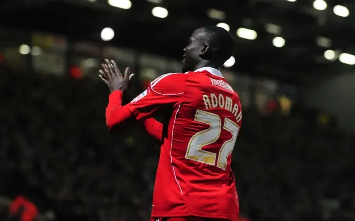 Framed Print : Adomah's Equalizer: Championship Showdown between Norwich City and Bristol City - 14 / 03 / 2011