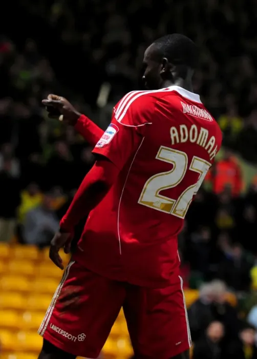 Framed Print : Adomah's Goal: Norwich City vs. Bristol City, 14-3-2011 - Championship Football Match