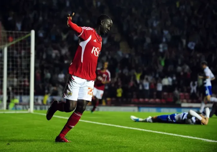 Framed Print : Adomah's Memorable Debut Goal: Bristol City Opens Championship Season Against Reading (September 2011) Framed Print : Adomah's Memorable Debut Goal: Bristol City Opens Championship Season Against Reading (September 2011)