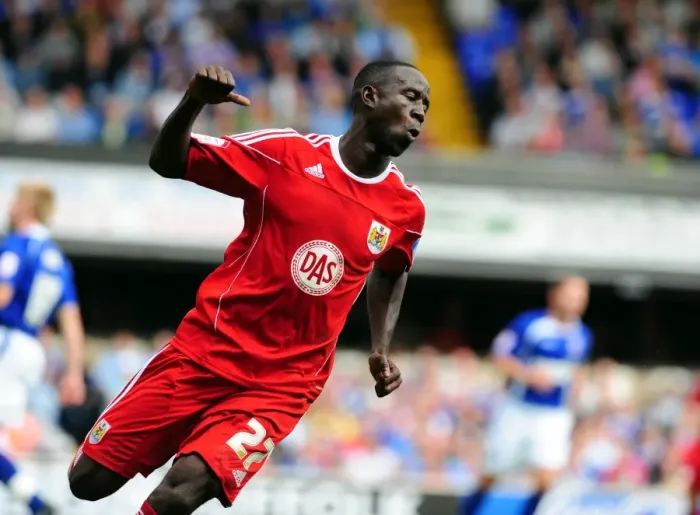 Framed Print : Adomah's Near Miss: Ipswich vs. Bristol City Championship Clash (28 / 08 / 2010) Framed Print : Adomah's Near Miss: Ipswich vs. Bristol City Championship Clash (28 / 08 / 2010)