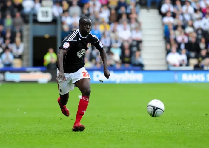Framed Print : Adomah's Pride Park Glory: Championship Showdown between Derby County and Bristol City (April 30, 2011) Framed Print : Adomah's Pride Park Glory: Championship Showdown between Derby County and Bristol City (April 30, 2011)
