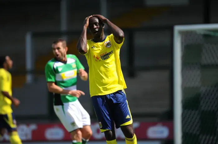 Framed Print : Adomah's Regret: Missed Opportunity in Bristol City's Pre-Season Friendly against Yeovil Town at Huish Park
