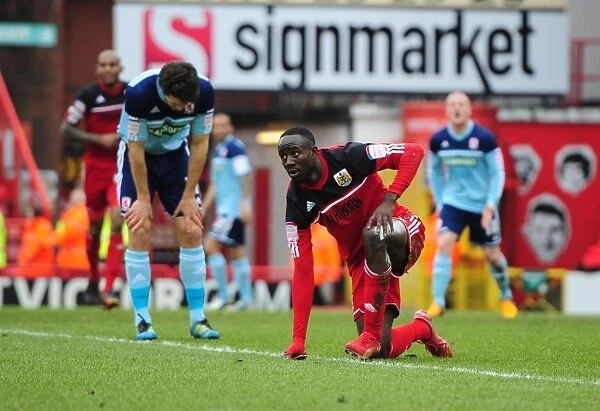 Adomah's Stunning Strike: Bristol City Leads Middlesbrough in Npower Championship Clash