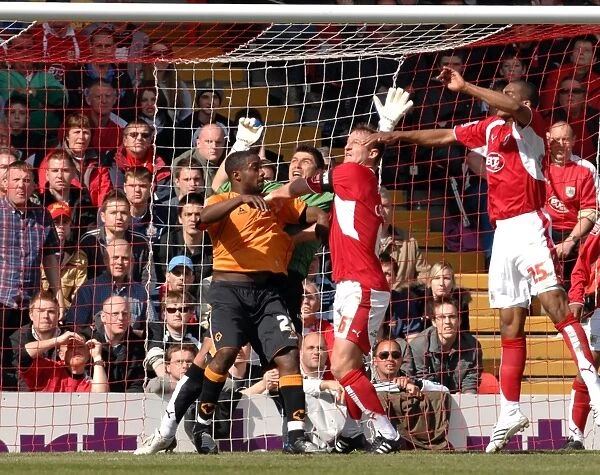 Adriano Basso in Action: Bristol City vs. Wolverhampton Wanderers