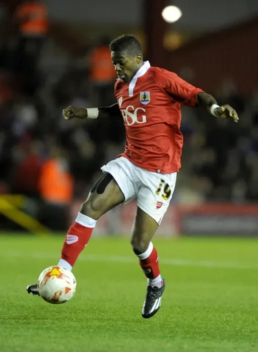 Framed Print : Agard in Action: Bristol City vs. Bradford City, October 2014