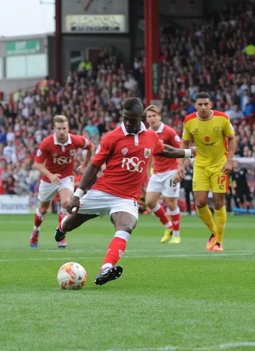 Framed Print : Agard Scores Penalty for Bristol City Against MK Dons in Sky Bet League One at Ashton Gate Framed Print : Agard Scores Penalty for Bristol City Against MK Dons in Sky Bet League One at Ashton Gate