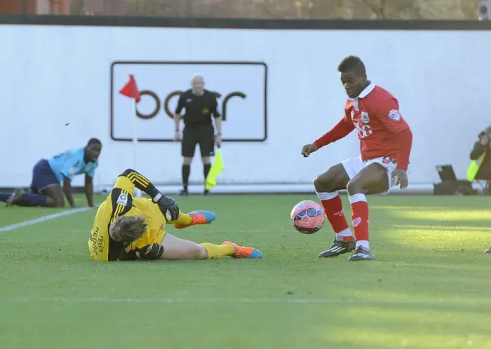 Framed Print : Agard Thwarted by Hedge: FA Cup Upset as AFC Telford Denies Bristol City's Kieran Agard Framed Print : Agard Thwarted by Hedge: FA Cup Upset as AFC Telford Denies Bristol City's Kieran Agard