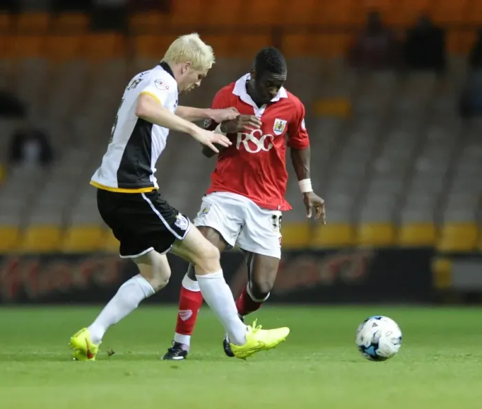 Framed Print : Agard vs McGivern: Intense Battle for Possession in Port Vale vs. Bristol City Football Match, September 2014 Framed Print : Agard vs McGivern: Intense Battle for Possession in Port Vale vs. Bristol City Football Match, September 2014