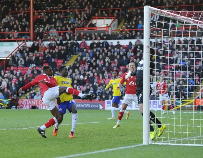 Framed Print : Agard's Shot Saved by Price: Bristol City vs Crawley Town, 13 December 2014 Framed Print : Agard's Shot Saved by Price: Bristol City vs Crawley Town, 13 December 2014