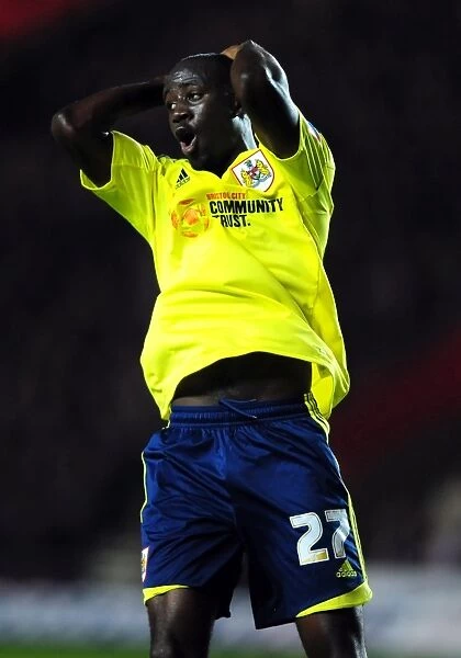 Albert Adomah of Bristol City in Championship Clash against Southampton, 30 / 12 / 2011 - Editorial Use Only