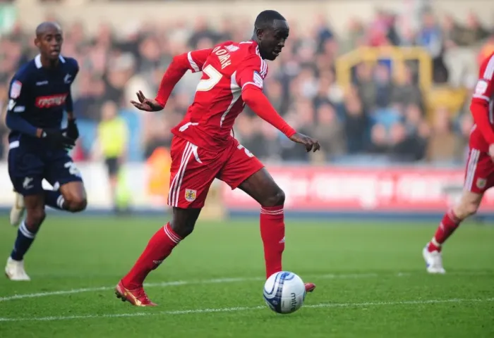 Framed Print : Albert Adomah in Championship Action: Millwall vs. Bristol City at Selhurst Park (November 2011)