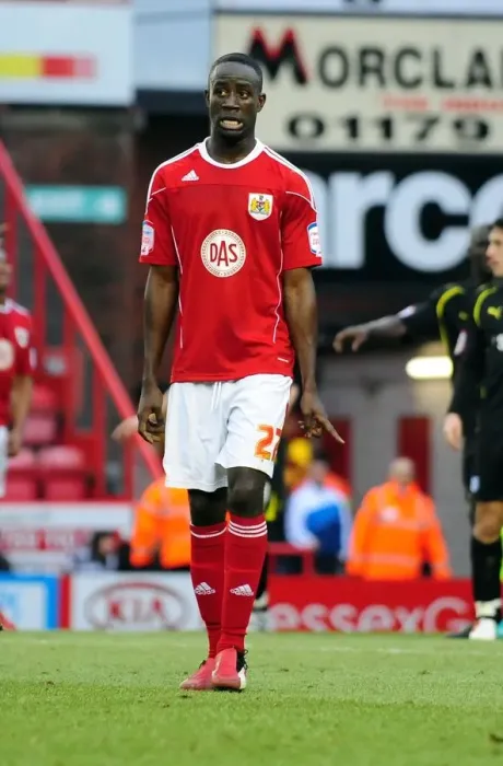 Framed Print : Albert Adomah's Ashton Gate Showdown: Bristol City vs Cardiff City (Championship Football Match, 01 / 01 / 2011) Framed Print : Albert Adomah's Ashton Gate Showdown: Bristol City vs Cardiff City (Championship Football Match, 01 / 01 / 2011)