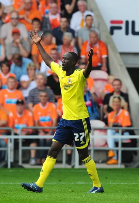 Framed Print : Albert Adomah's Disallowed Goal: Blackpool vs. Bristol City (League Cup, 01 / 10 / 2011) Framed Print : Albert Adomah's Disallowed Goal: Blackpool vs. Bristol City (League Cup, 01 / 10 / 2011)