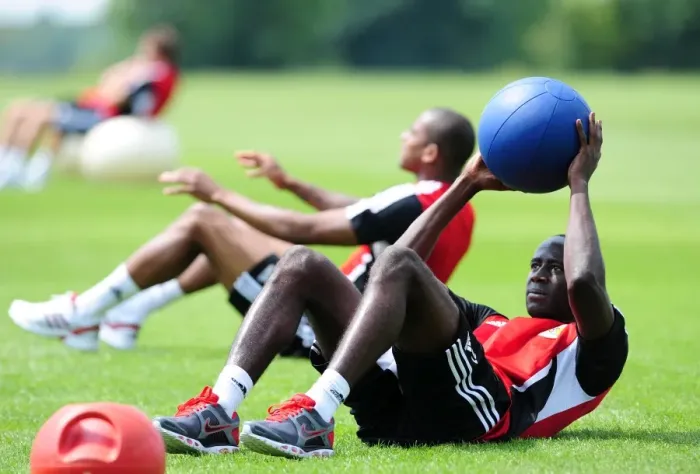 Framed Print : Albert Adomah's Unwavering Concentration during Bristol City FC Pre-Season Training Framed Print : Albert Adomah's Unwavering Concentration during Bristol City FC Pre-Season Training