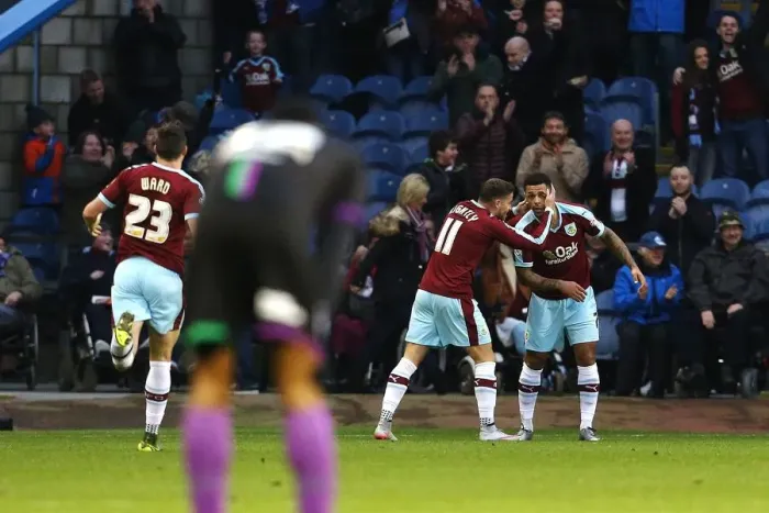 Framed Print : Andre Gray's Goal: Burnley Takes 1-0 Lead Over Bristol City Framed Print : Andre Gray's Goal: Burnley Takes 1-0 Lead Over Bristol City