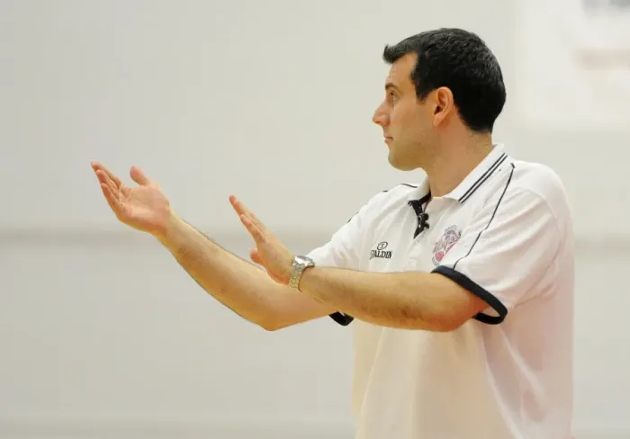 Framed Print : Andreas Kapoulas Leads the Charge: Intense Basketball Moment - Bristol Flyers vs. Plymouth Raiders